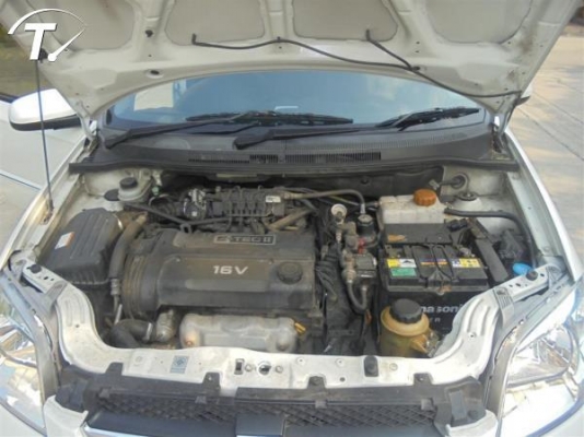 CHEVROLET AVEO 1.6 LSX โฉม ปี06-12 สีขาว เกียร์ออโต้ ติดแก๊ส NGV