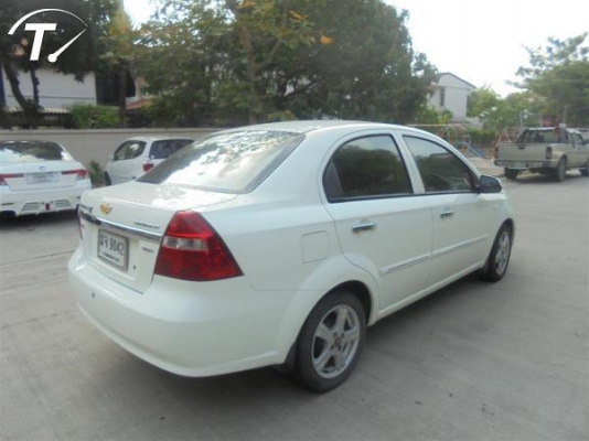 CHEVROLET AVEO 1.6 LSX โฉม ปี06-12 สีขาว เกียร์ออโต้ ติดแก๊ส NGV