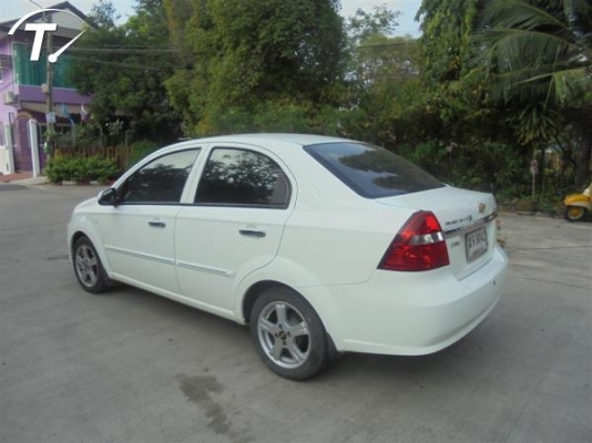CHEVROLET AVEO 1.6 LSX โฉม ปี06-12 สีขาว เกียร์ออโต้ ติดแก๊ส NGV