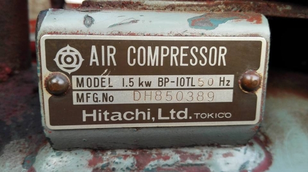 ** ขายแล้วครับ!! ** ปั้มลม HITACHI BEBICON 2 HP. 380V. ถัง 150 ลิตร. Made in JAPAN ปั้มรอบจัดเติมเร็ว เดิมทุกส่วนแน่นทุกจุดมาเทสได้!!