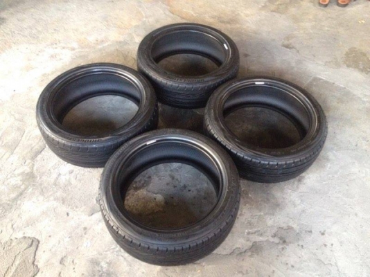 ขายยางbridgestone my02  195 45 16 ปี14 1ชุด4เส้น ไม่บวมมีปะ2เส้นไม่มีแตกลายงา ดอกหนา90\% กินขอบนิดๆ1คู่  ราคา2900บาท  รับประกันยางทุกเส้นยินดีคืนเงิน โทร0924462525โส กทม