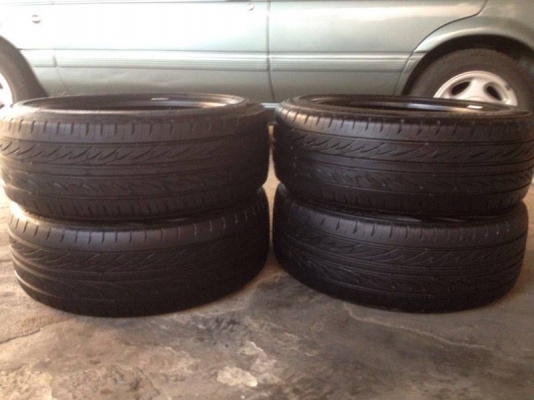 ขายยางbridgestone my02  195 45 16 ปี14 1ชุด4เส้น ไม่บวมมีปะ2เส้นไม่มีแตกลายงา ดอกหนา90\% กินขอบนิดๆ1คู่  ราคา2900บาท  รับประกันยางทุกเส้นยินดีคืนเงิน โทร0924462525โส กทม