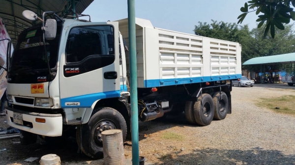 ขายรถพ่วงดัมพ์ Isuzu EURO2 เครื่อง 270 แรง ปี 47 เครื่องดำ แม่ดัมพ์เหล็ก ลูกดัมพ์มิเนียม เพลาแท้ ทะเบียนพร้อม