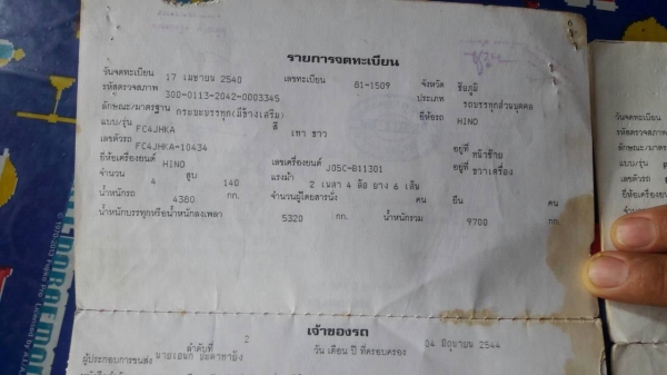 ขาย 6 ล้อ HINO FC4J ปี 40 กระบะยาว 5.50 เมตร เครื่อง JO5C 140 แรงม้า คัสซีสวย เบรคทิฟฟี่ พาวเวอร์ ทะเบียนพร้อมโอน