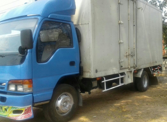 หกล้อ อีซูซุ NQR120ปี42 แอร์ พ.เวอร์ ตู้แห้งยาว5.50ม สภาพดีสวยพร้อมใช้ ทะเบียนพร้อมโอน