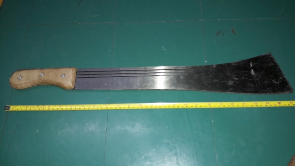 ขายมีดตราไก่งานดีเหล็กดีแบบหัวตัดยาว26" ขายมีดตราไก่งานดีเหล็กดีแบบหัวตัดยาว26"