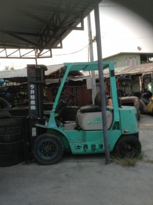 +++ ขายโฟล์คลิฟท์  MITSUBISHI FD20  ขนาด  2  ตัน  (รถนอก รับประกัน  3  เดือน) เครื่องยนต์ดีเซล  เสา  3  เมตร  เกียร์ธรรมดา  งา 1,070  มม.  ยางลม