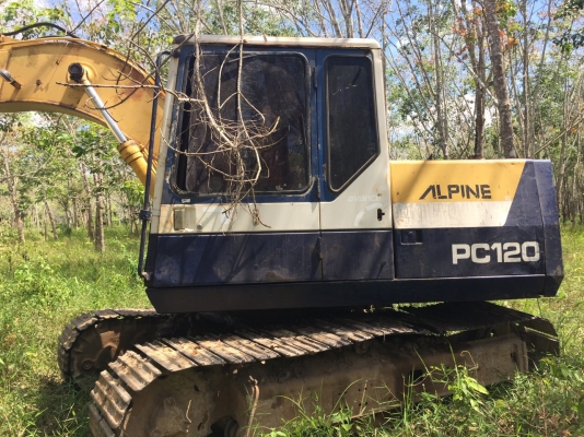 รถขุดPC120-5...ตัวเดินรุ๋น1 บอดี้สวย วางเครื่องSK120-3 มาร์คทรี..เครื่อง ISUZU รถทำงานดี แรง...