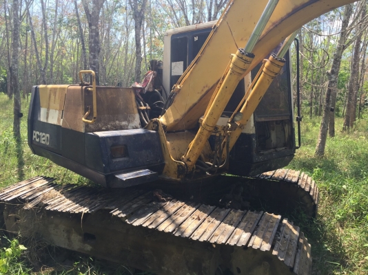 รถขุดPC120-5...ตัวเดินรุ๋น1 บอดี้สวย วางเครื่องSK120-3 มาร์คทรี..เครื่อง ISUZU รถทำงานดี แรง...