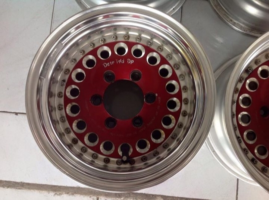 ล้อหยดน้ำ Deerfield 3 ชิ้นแท้ 15x8 ลบ13 6 รูกระบะ สวยถูก ประมูลญี่ปุ่น