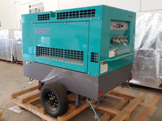 ขายเครื่อมปั๊มลมมือหนึ่งแบบล้อ ยี่ห้อ DENYO รุ่น DIS180SS2 รับประกันสินค้า 1 ปีเต็ม