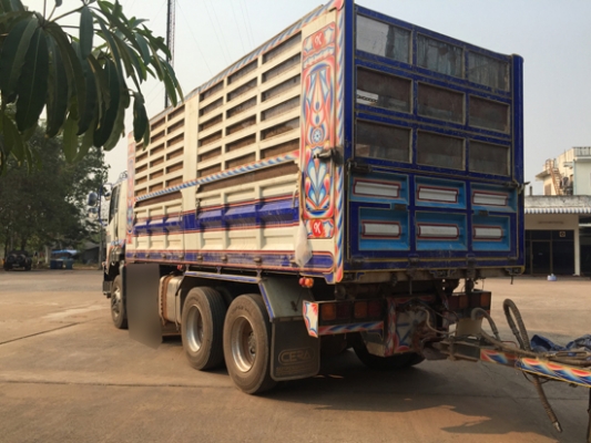 ขายรถพ่วง 22ล้อ ISUZU DECA 360 ปลายปี 56 กระบะเหล็กดั้มเกษตร สภาพสวย ยางเต็ม