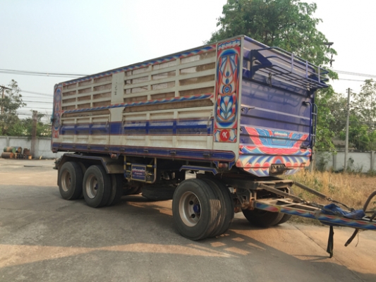 ขายรถพ่วง 22ล้อ ISUZU DECA 360 ปลายปี 56 กระบะเหล็กดั้มเกษตร สภาพสวย ยางเต็ม