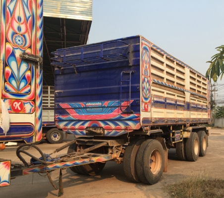 ขายรถพ่วง 22ล้อ ISUZU DECA 360 ปลายปี 56 กระบะเหล็กดั้มเกษตร สภาพสวย ยางเต็ม