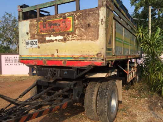 ลูกพ่วง2เพลาดั้มยางดีพร้อมใช้300.000