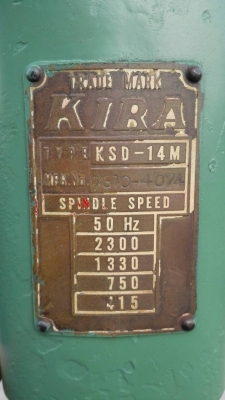 เจาะ KIRA Made in JAPAN เบอร์กลาง 16 mm. มอเตอร์ Mitsu Japan 2 สายไฟบ้าน คอแน่นสวยๆพร้อมใช้.