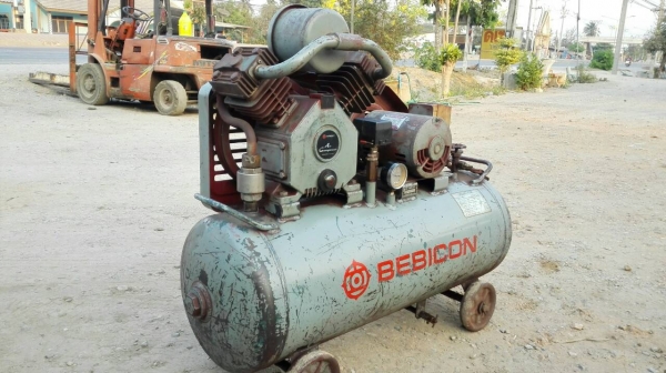 Sell> ปั้มลม HITACHI BEBICON 2 HP. 380V. ถัง 150 ลิตร. Made in JAPAN เดิมทุกส่วนแน่นทุกจุดมาเทสได้!!