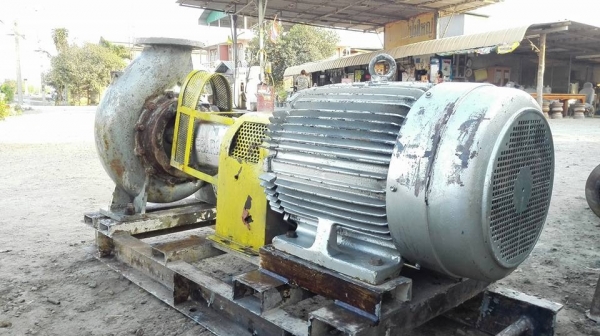 ปั้มน้ำหอยโข่ง EBARA ใบพัดทองเหลือง เข้า 8"- 6" มอเตอร์ TECO 50 HP. สภาพสวยวิ่งเงียบพร้อมใช้งานมาเทสก่อนได้!!