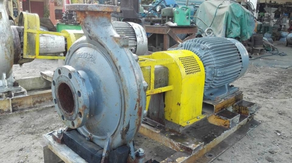 ปั้มน้ำหอยโข่ง EBARA ใบพัดทองเหลือง เข้า 5"- 4" ชนมอเตอร์ TECO 30 HP. สภาพสวยวิ่งเงียบพร้อมใช้งานมาเทสก่อนได้!!