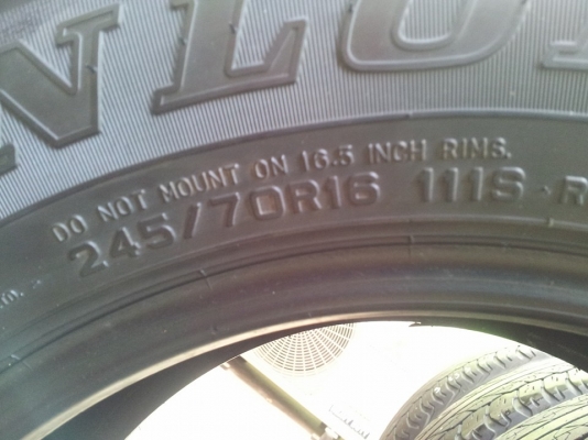 ขายยาง DUNLOP Grandtrek 245 70 16 ปี 13 ขายยาง DUNLOP Grandtrek 245 70 16 ปี 13