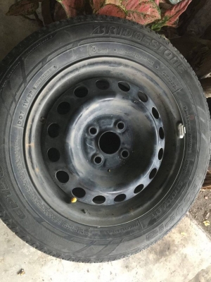 ล้อกะทะขอบ14 หร้อมยาง