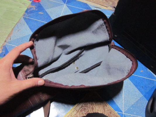 ถุ ้งใส่ไม้ก๊อฟ หนังแท้สินค้ามาจากตู้ญี่ปุ่น นำไปใส่คันเบ็ด OK