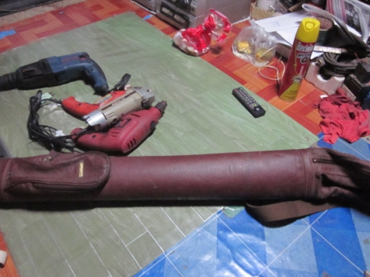 ถุ ้งใส่ไม้ก๊อฟ หนังแท้สินค้ามาจากตู้ญี่ปุ่น นำไปใส่คันเบ็ด OK