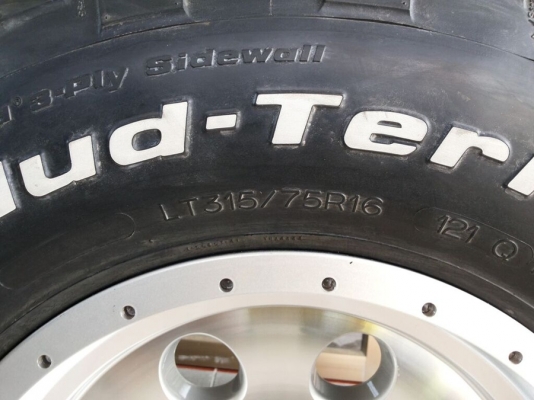 ล้อ lenso 16x9 พร้อมยาง mud bf goodrich 315/75/16