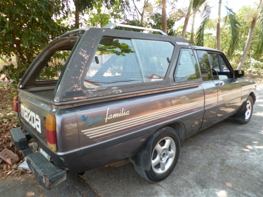 mazda familia เครื่องหัวฉีด เกียร์ออโต้ ติดแก๊ส