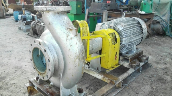 Sell> ปั้มน้ำหอยโข่ง EBARA ใบพัดทองเหลือง เข้า 8"- 6" มอเตอร์ TECO 50 HP. สภาพสวยวิ่งเงียบพร้อมใช้งานมาเทสก่อนได้!!