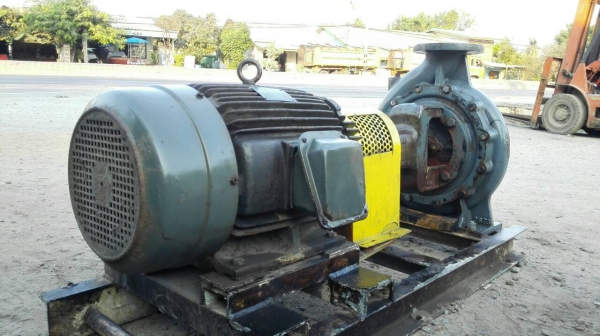 Sell> ปั้มน้ำหอยโข่ง EBARA ใบพัดทองเหลือง เข้า 5"- 4" ชนมอเตอร์ TECO 20 HP. สภาพสวยวิ่งเงียบพร้อมใช้งานมาเทสก่อนได้!!