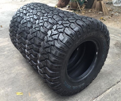 ยางMickeythompson BAJA MTZ 265/75/16 ปี14ลงพื้นปี15 ดอกเต็ม