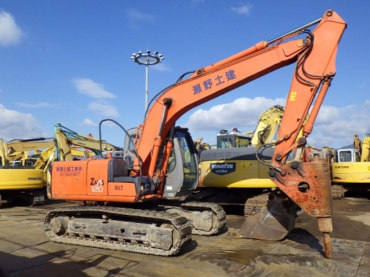 Hitachi ZX120 พร้อมหัวกระแทกNPK