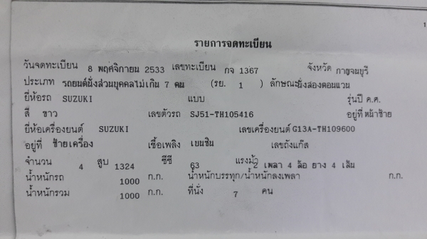 ซูซูกิ แคริเบี้ยน สภาพพร้อมใช้ เครื่องดี ทะเบียนพร้อมโอน ติดต่อ 081-995-0459 ซูซูกิ แคริเบี้ยน สภาพพร้อมใช้ เครื่องดี ทะเบียนพร้อมโอน ติดต่อ 081-995-0459