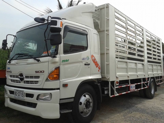 ขายรถ6ล้อคอก มีลิฟท์ท้าย HINO FG8JPLA ปี2014 เครื่อง212แรงม้า คอกยาว7.30เมตร รถสวยเจ้าเดียว
