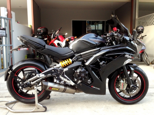 ขาย Kawasaki Ninja650 ปี12 สภาพเต็ม ล้อZX10 ปั้มบนอิตตาลี ล่างM4 ราคา228000บาท