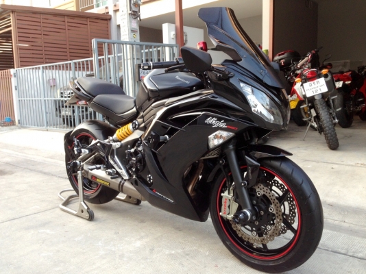 ขาย Kawasaki Ninja650 ปี12 สภาพเต็ม ล้อZX10 ปั้มบนอิตตาลี ล่างM4 ราคา228000บาท