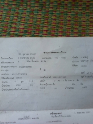 ขาย155000บาท 6ล้ออีซูซุKSเครื่อง110แรง สภาพดีพร้อมใช้งาน