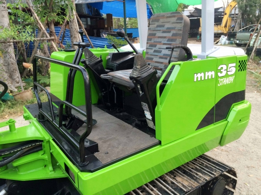 ขายรถแบคโฮ MITSUBISHI MM35 (เท่าPC35)  ปั้มนิ้ว ติดต่อ 086-775-7900, 086-324-1992