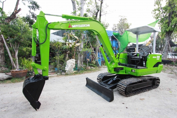 ขายรถแบคโฮ MITSUBISHI MM35 (เท่าPC35)  ปั้มนิ้ว ติดต่อ 086-775-7900, 086-324-1992