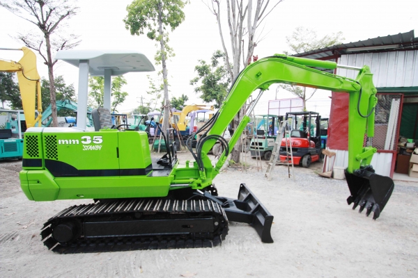 ขายรถแบคโฮ MITSUBISHI MM35 (เท่าPC35)  ปั้มนิ้ว ติดต่อ 086-775-7900, 086-324-1992