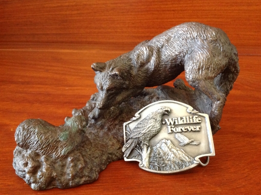 ขายหัวเข็มขัด Vintage Wildlife Forever Limited Edition แบบที่ 3