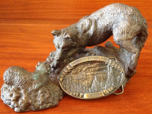 ขายหัวเข็มขัด Vintage Crater Lake National Park , OREGON 1978