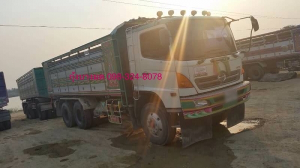 ขายรถสิบล้อพ่วง HINO เครื่อง 344 แรง ปี 54 ดัมพ์แม่ลูกกระบะมิเนียมอู่เอสที ลูก 3 เพลาแท้