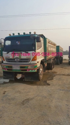 ขายรถสิบล้อพ่วง HINO เครื่อง 344 แรง ปี 54 ดัมพ์แม่ลูกกระบะมิเนียมอู่เอสที ลูก 3 เพลาแท้