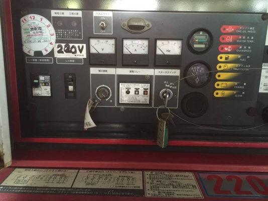 ขายเครื่องปั่นไฟสภาพดี มือสองจากญี่ปุ่น พร้อมใช้งาน