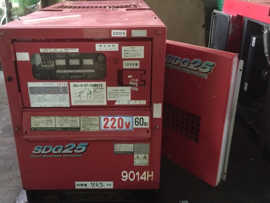 ขายเครื่องปั่นไฟสภาพดี มือสองจากญี่ปุ่น พร้อมใช้งาน