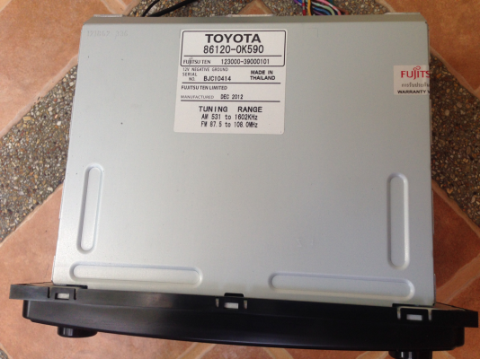 วิทยุ Toyota Vigo Champ ตัวพิเศษ 50ปี เล่น CD MP3 USB ต่อ AUX ได้เลย สภาพใหม่มาก ไม่เคยซ่อม ราคาไม่แพง