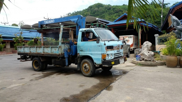 รถบรรทุกติดเครนยี่ห้อ ISUZU    รุ่น KS22 เครน TADANO  110 แรงม้า ปีจดทะเบียน 2524