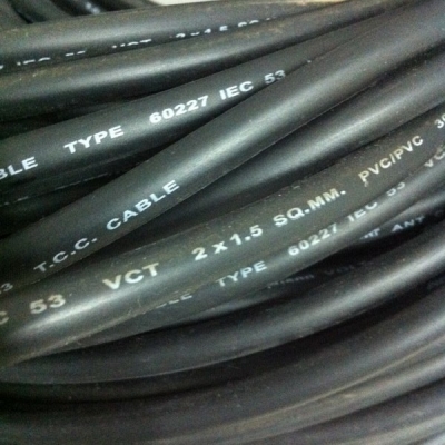 สายไฟ VCT ขนาด 2x1.5 SQ.MM